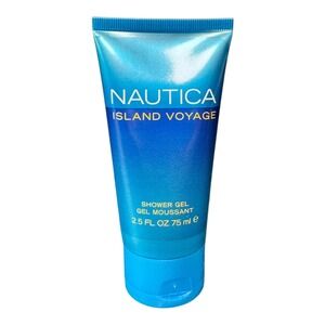 Nautica Island Voyage Shower Gel‎ 2.5 fl oz 75 ml Men's Blue New